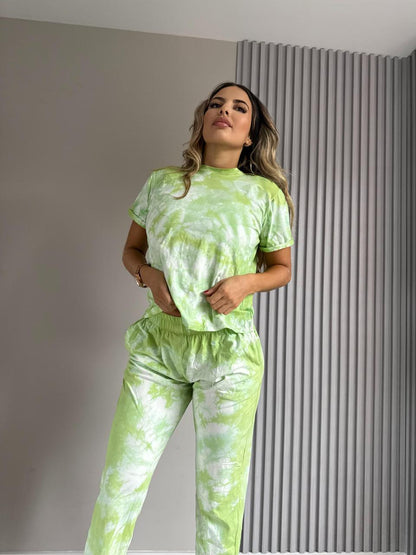 Conjunto tela fría Tie Dye